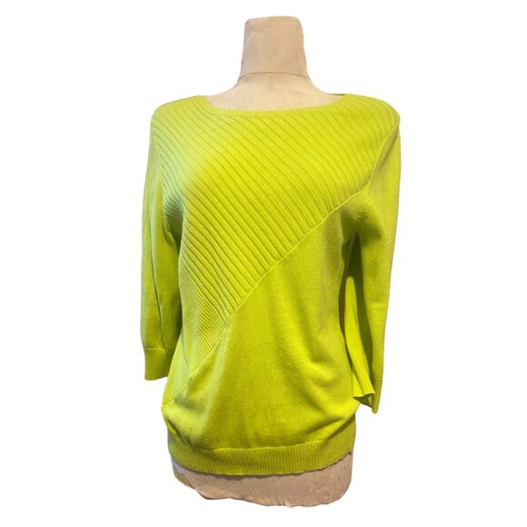 Cable and Gauge green knit top size XL - Picture 1 of 7